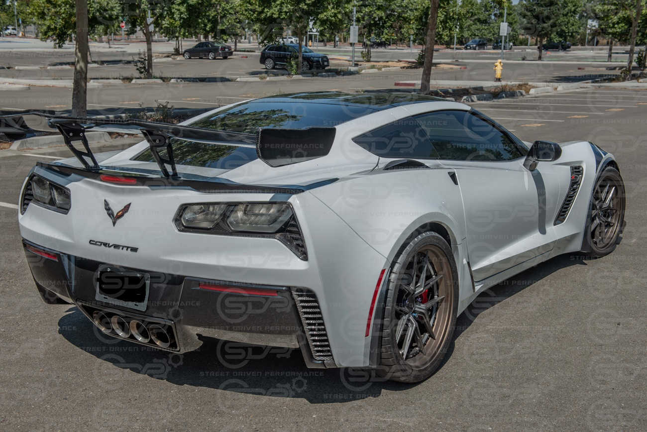 2014-2017 Corvette C7 | Z06 Factory Style CARBON FIBER Rear Diffuser Vents (Pair)
